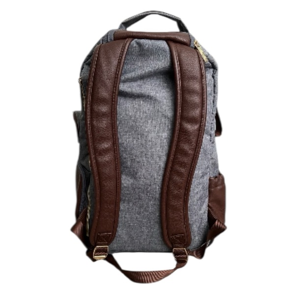 ITZY RITZY Heather Grey Boss Backpack Diaper Bag